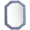 James Martin Vanities Tangent 30in Mirror, Silver w/ Delft Blue 963-M30-SL-DB - alternate 1
